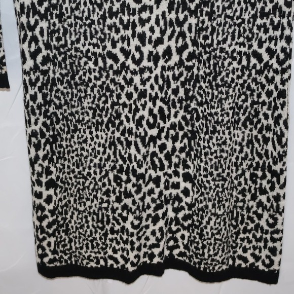 French Connection Dress, Lepard Print figure flattering knit. - Picture 7 of 16